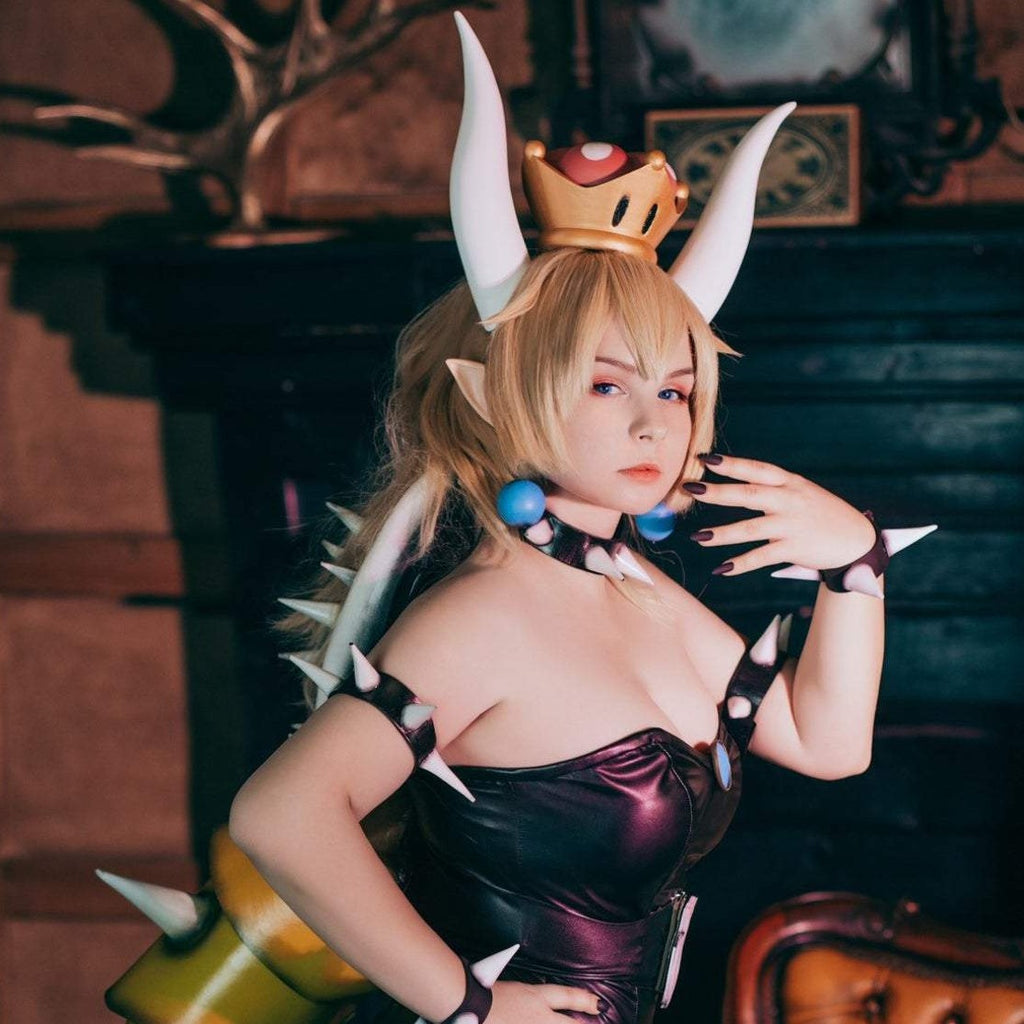 "Northlights Mastery" Bowsette Mario Cosplay Costume Set Crown Boosette