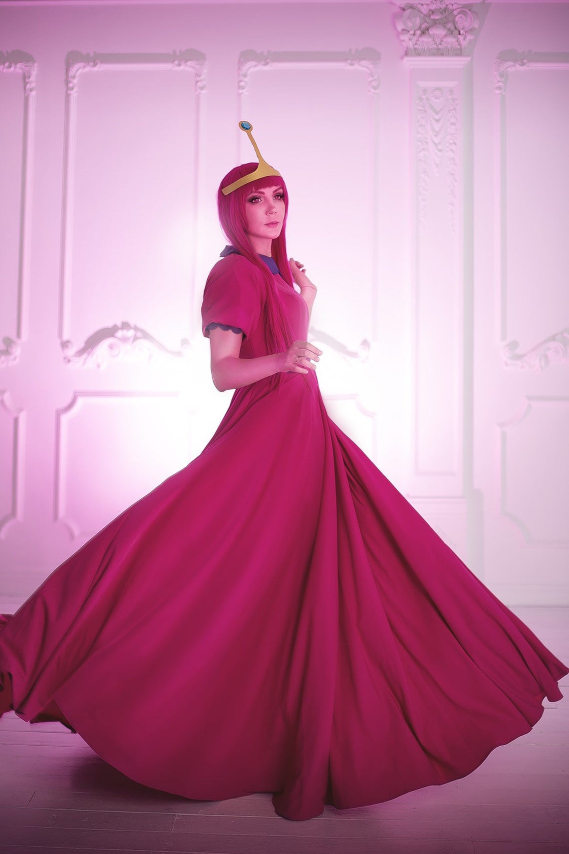 'Northlightsmastery" Bubblegum cosplay costume pink dress