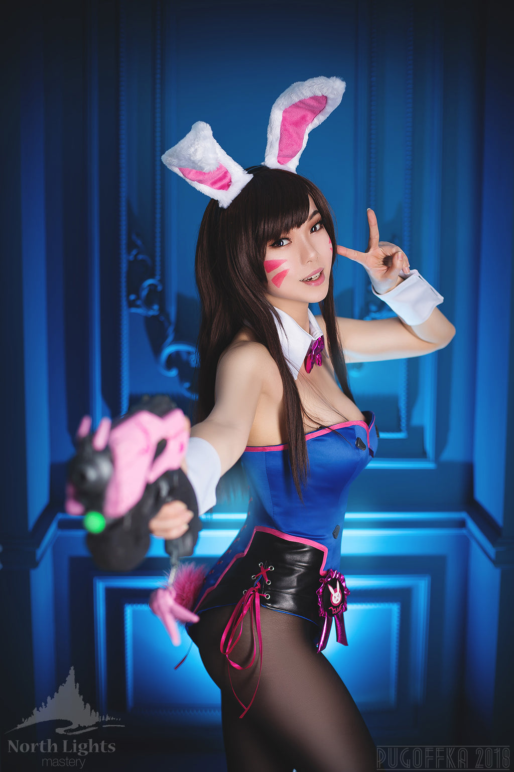 NorthLights Mastery D.Va Bunny Suit Cosplay Costume