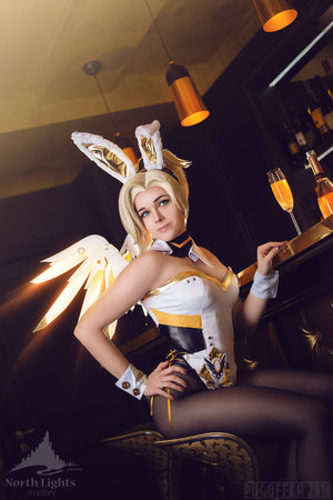 Mercy Bunny Suit Cosplay Costume