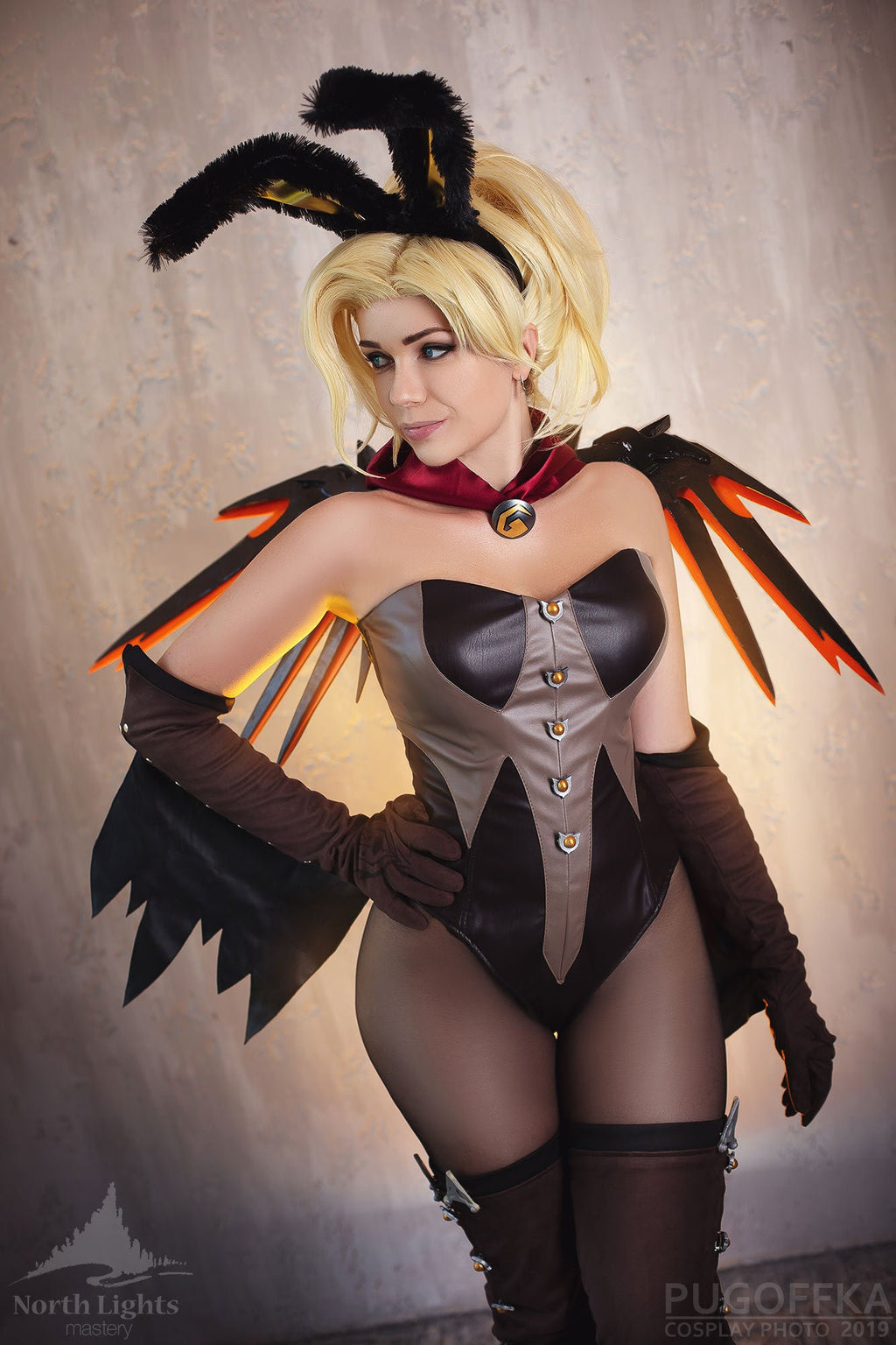 Mercy Witch Bunny Suit Overwatch Cosplay Costume