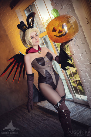 Mercy Witch Bunny Suit Overwatch Cosplay Costume