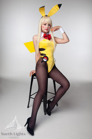 Pikachu cosplay costume inspired by Playboy Bunny